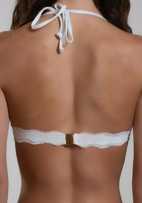 Lace Halter Bikini Top